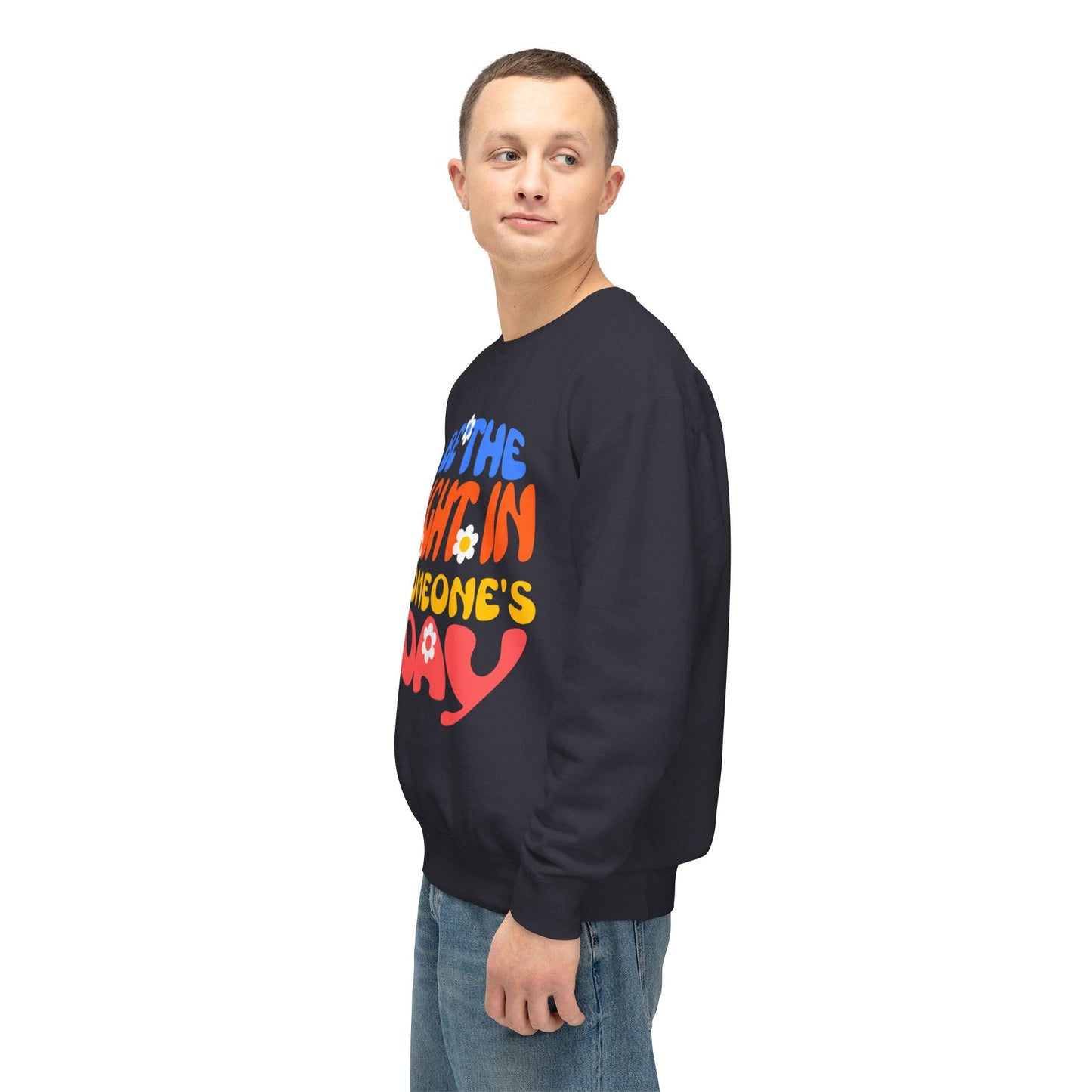 Lightweight Crewneck Sweatshirt: Be the Light in Someone's Day