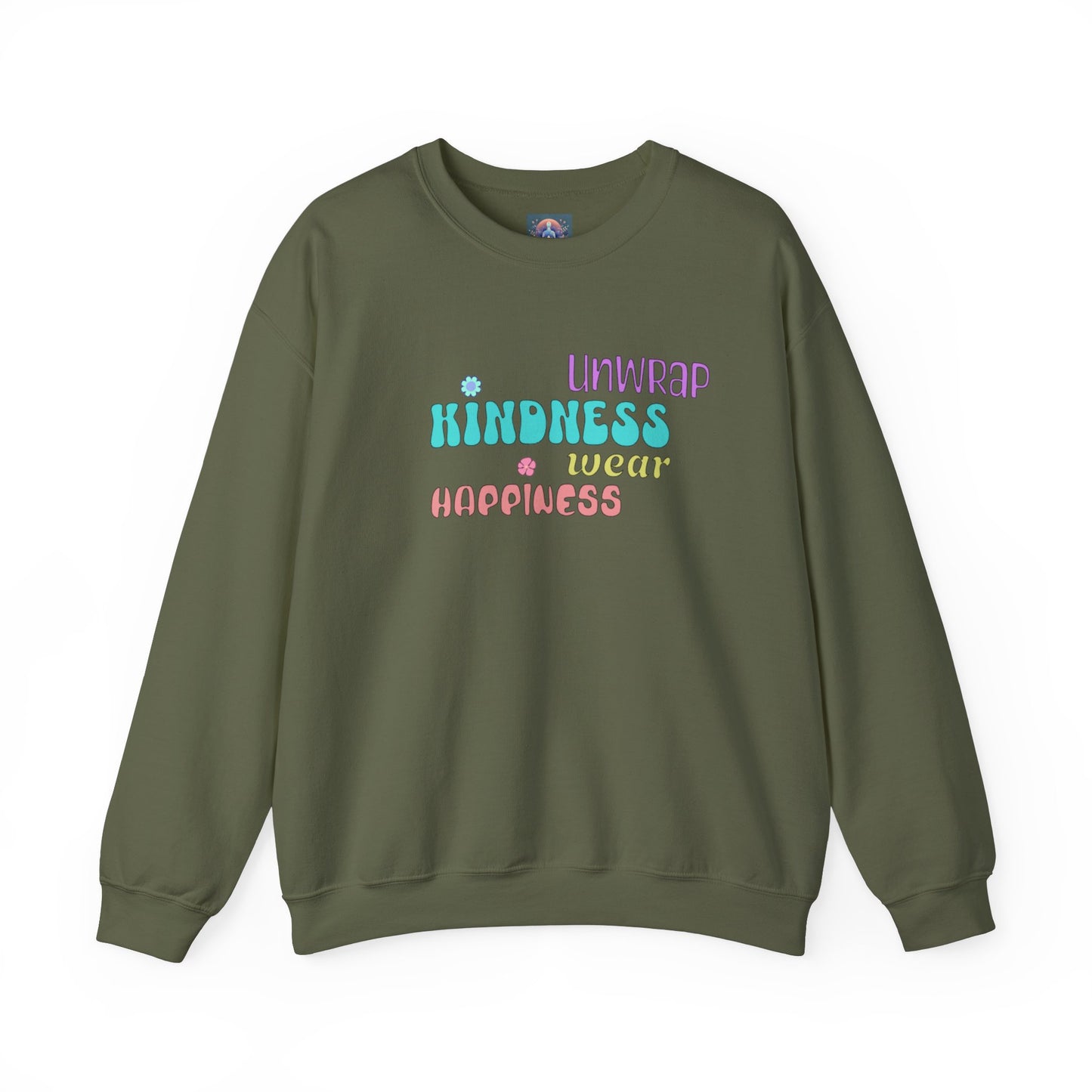 π Unwrap Kindness, Wear Happiness π Cozy Unisex Crewneck Sweatshirt