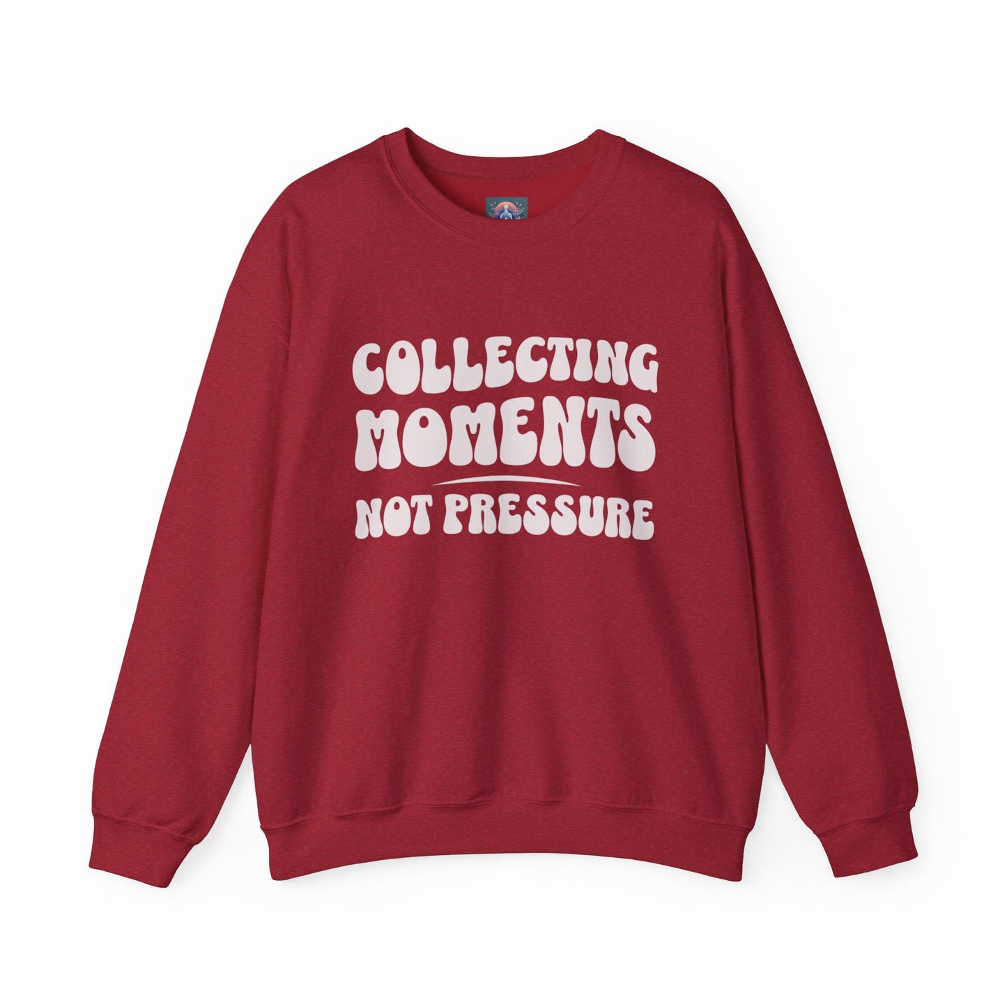 Crewneck Sweatshirt 'Collecting Moments, Not Pressure'