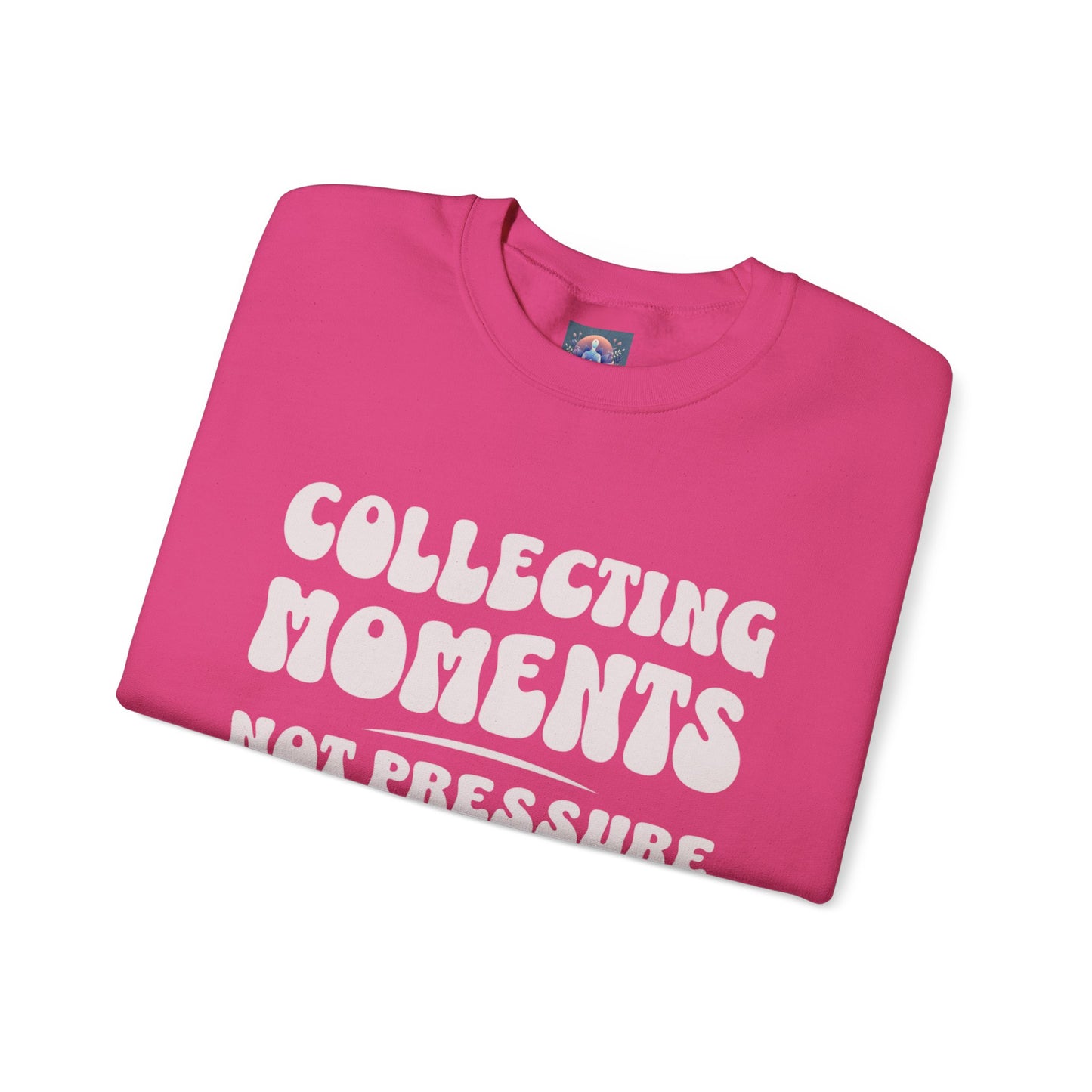 Crewneck Sweatshirt 'Collecting Moments, Not Pressure'