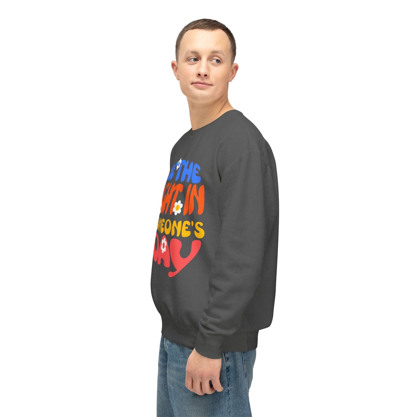 Lightweight Crewneck Sweatshirt: Be the Light in Someone's Day