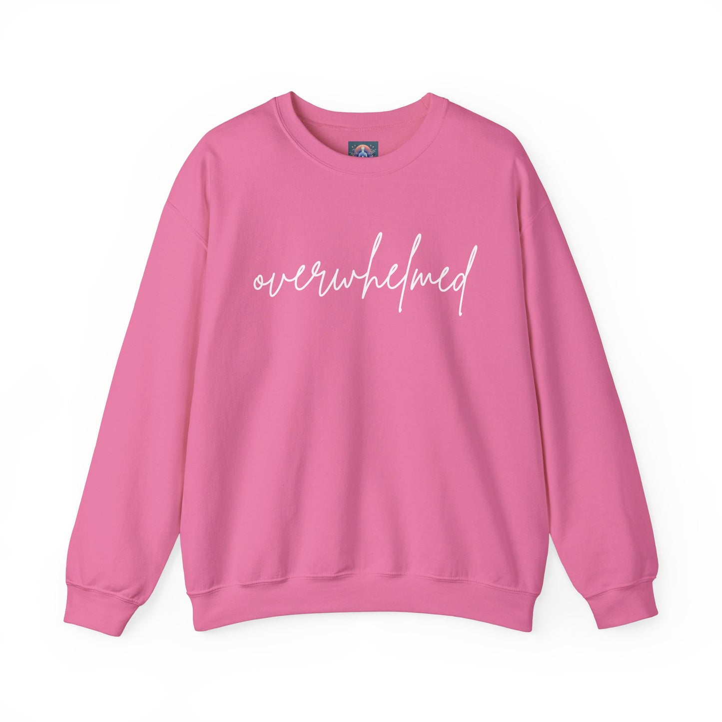 Overwhelmed But Cozy – Unisex Crewneck Sweatshirt