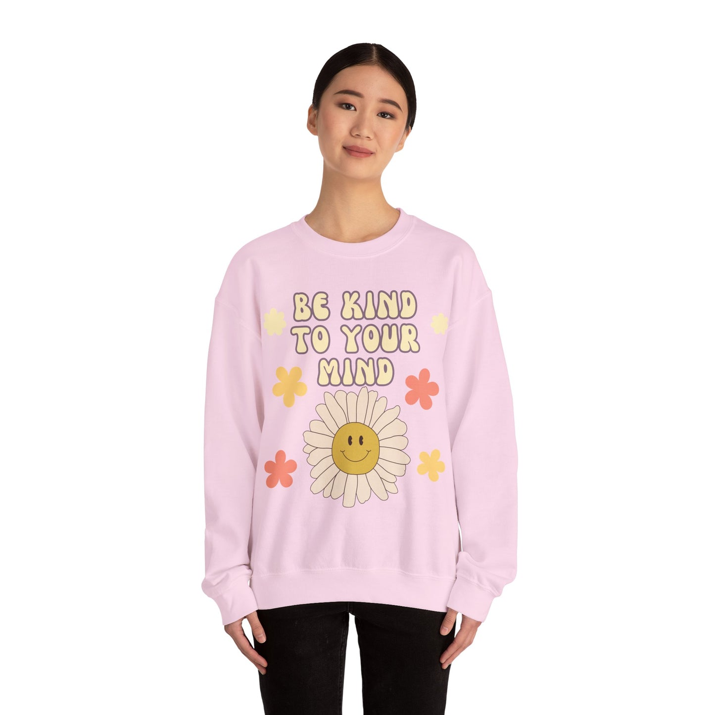 Crewneck Sweatshirt 'Be kind to your mind'