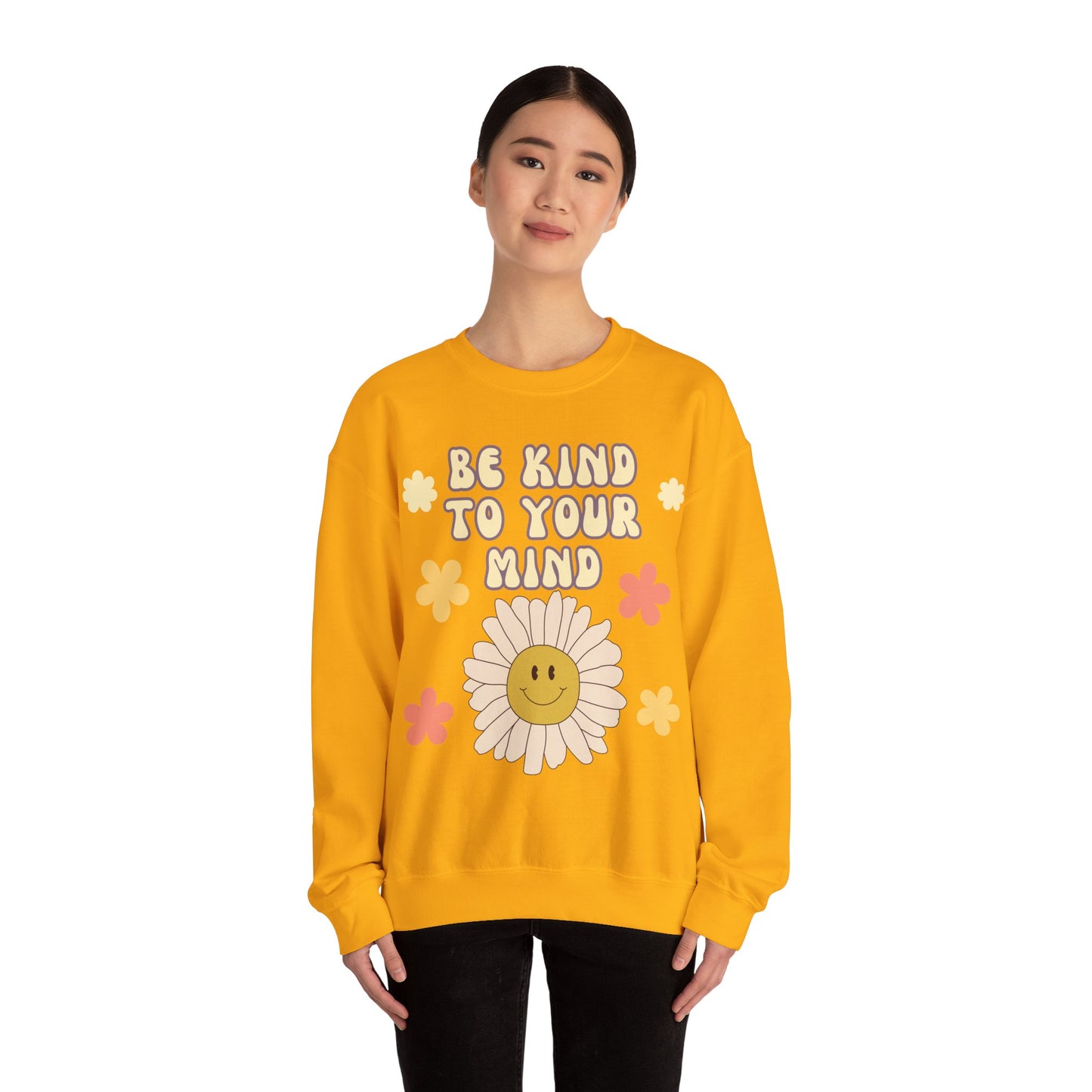 Crewneck Sweatshirt 'Be kind to your mind'