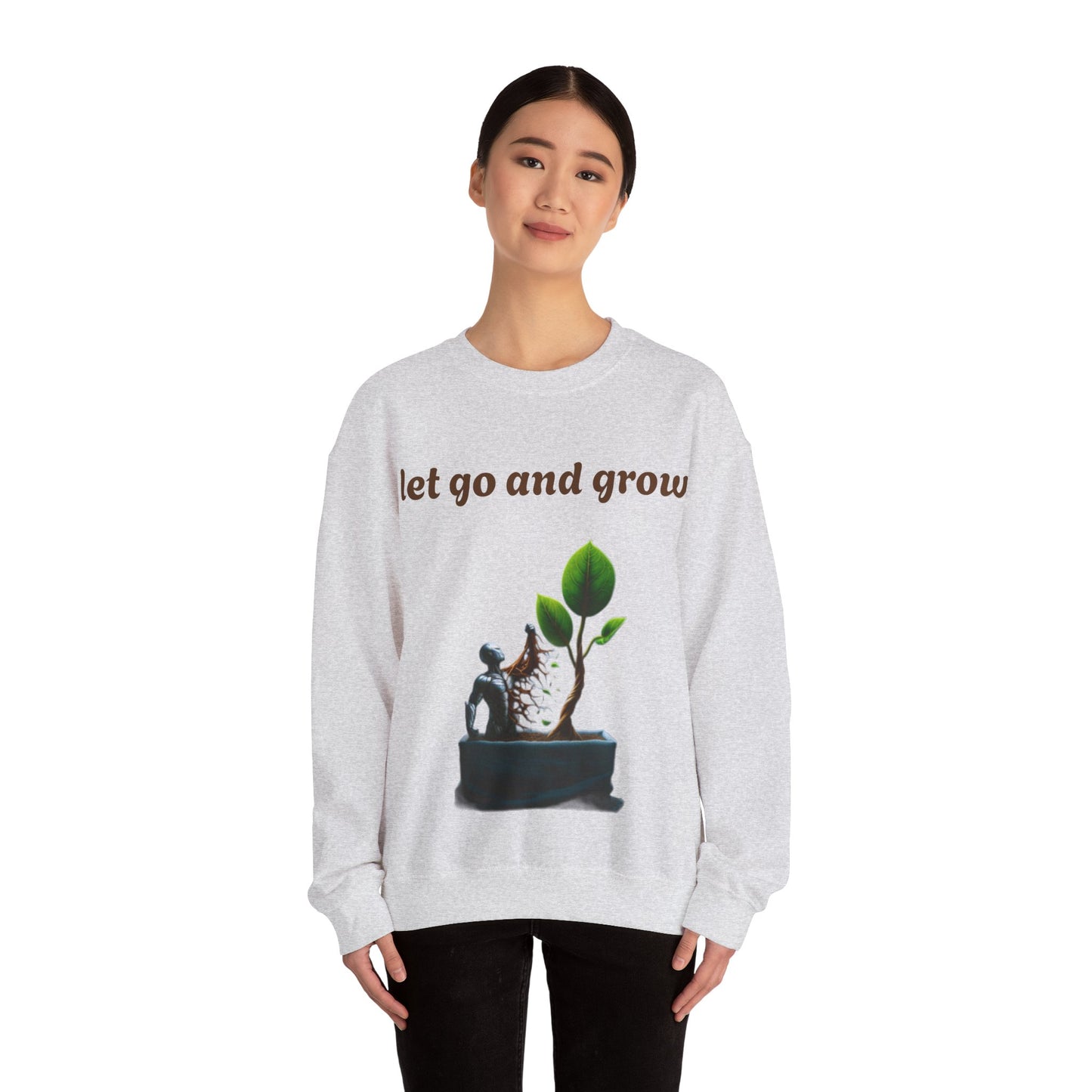 Growth Mindset Crewneck Sweatshirt - Let Go and Grow