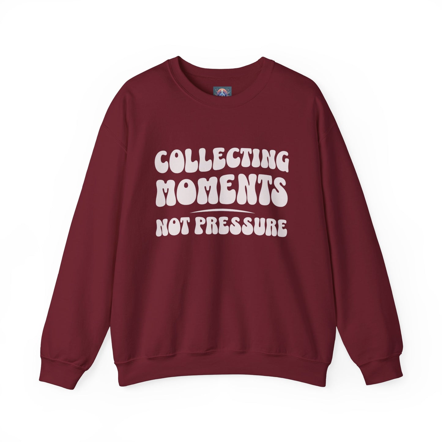 Crewneck Sweatshirt 'Collecting Moments, Not Pressure'