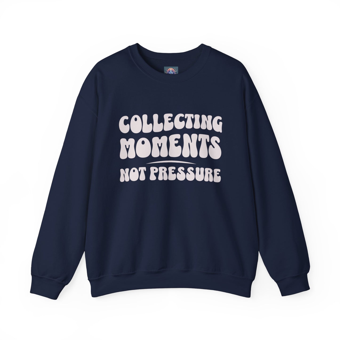 Crewneck Sweatshirt 'Collecting Moments, Not Pressure'