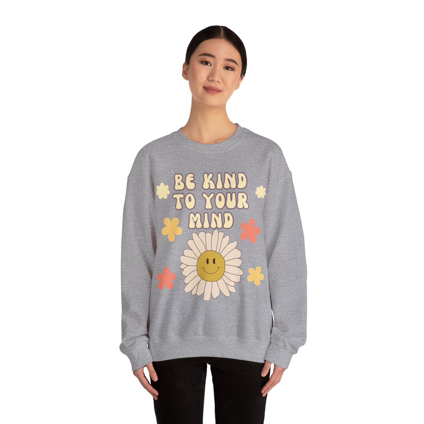 Crewneck Sweatshirt 'Be kind to your mind'