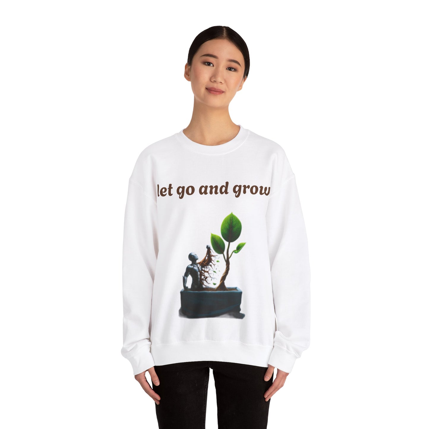Growth Mindset Crewneck Sweatshirt - Let Go and Grow