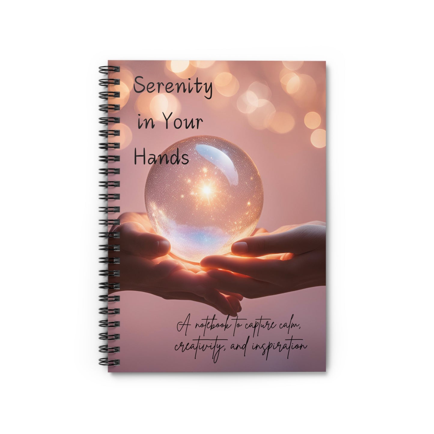 Serenity In Your Hands – Tranquil Spiral Notebook