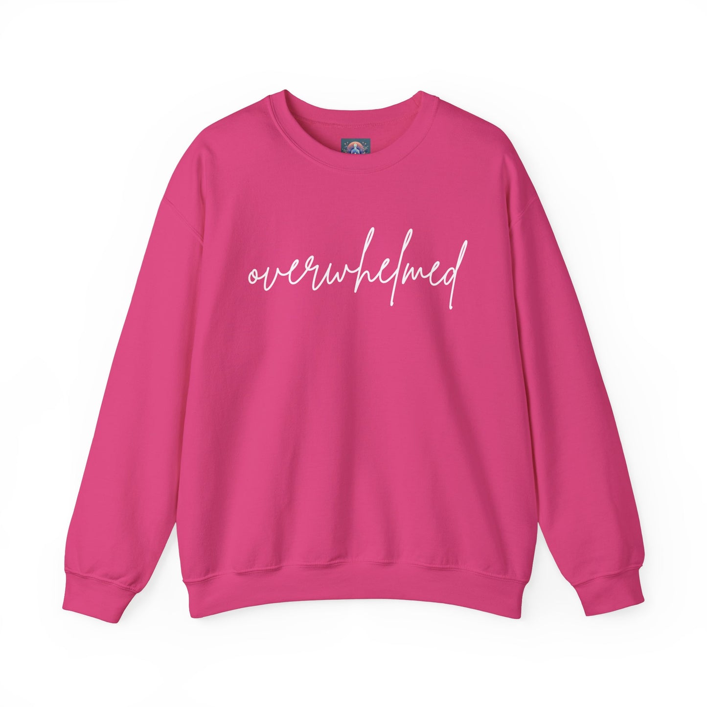 Overwhelmed But Cozy – Unisex Crewneck Sweatshirt