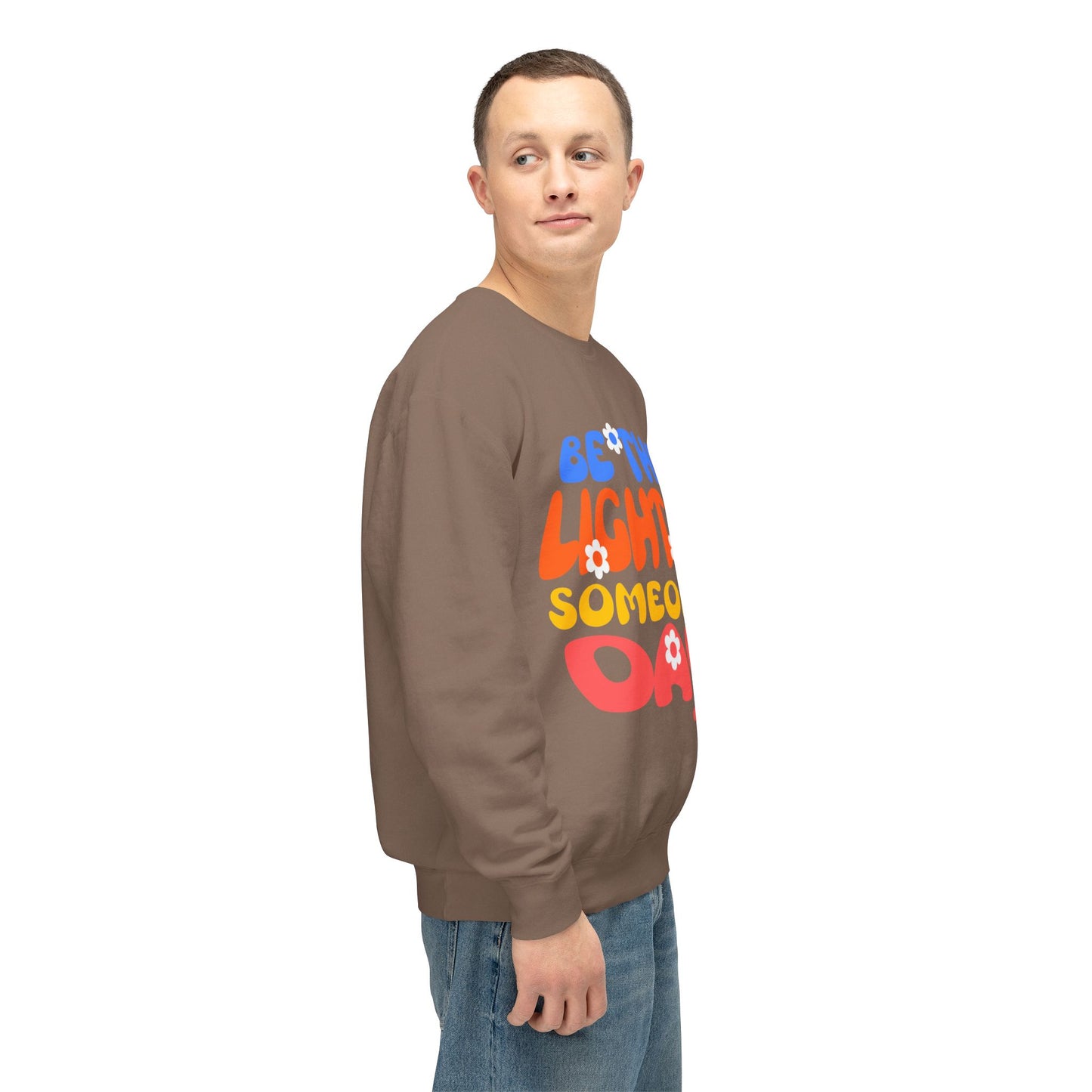 Lightweight Crewneck Sweatshirt: Be the Light in Someone's Day