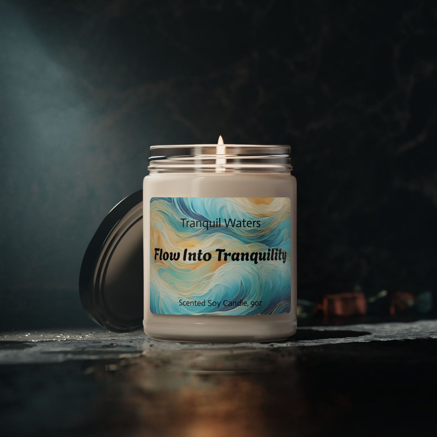 Tranquil Waters – Flow Into Tranquility | Scented Soy Candle, 9oz