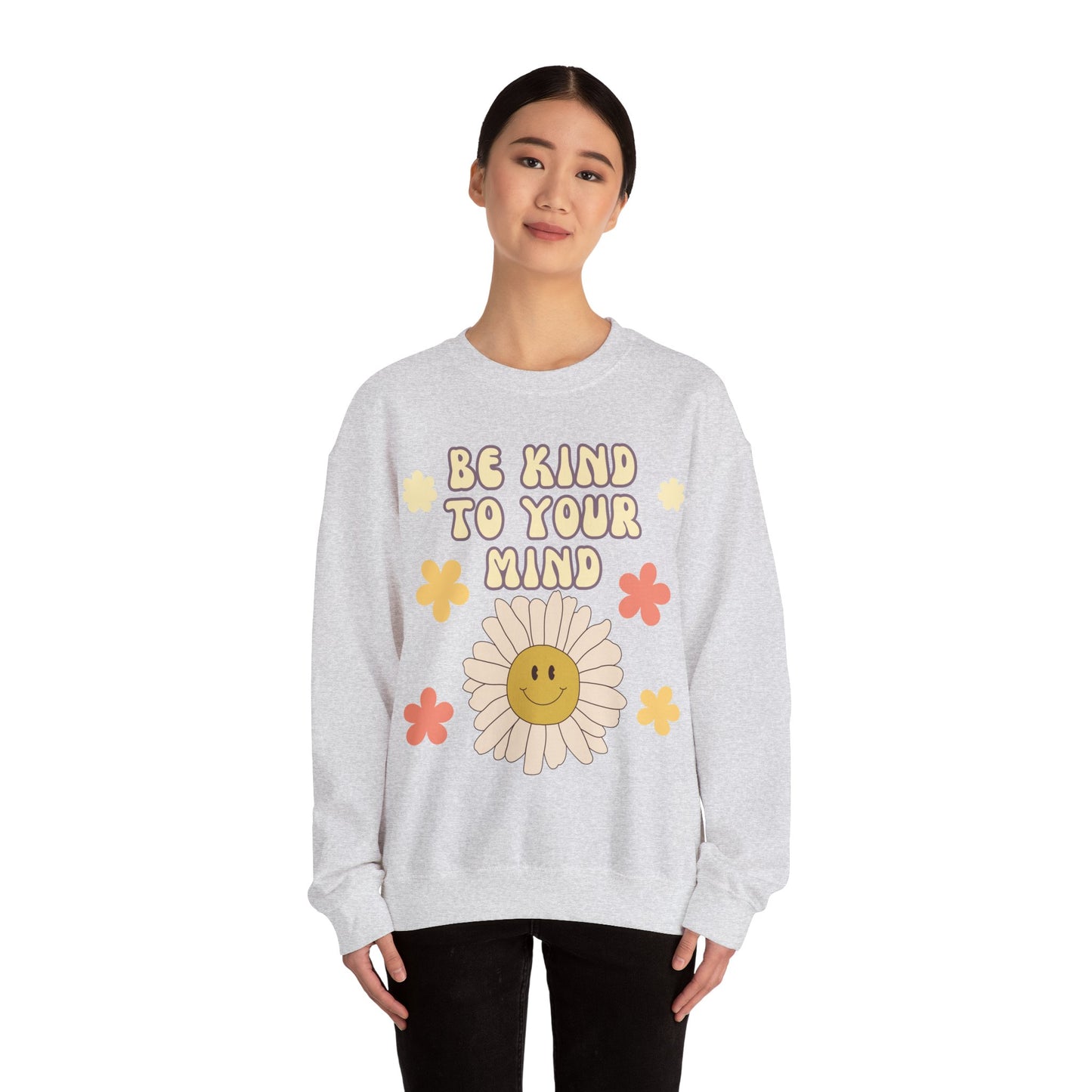Crewneck Sweatshirt 'Be kind to your mind'
