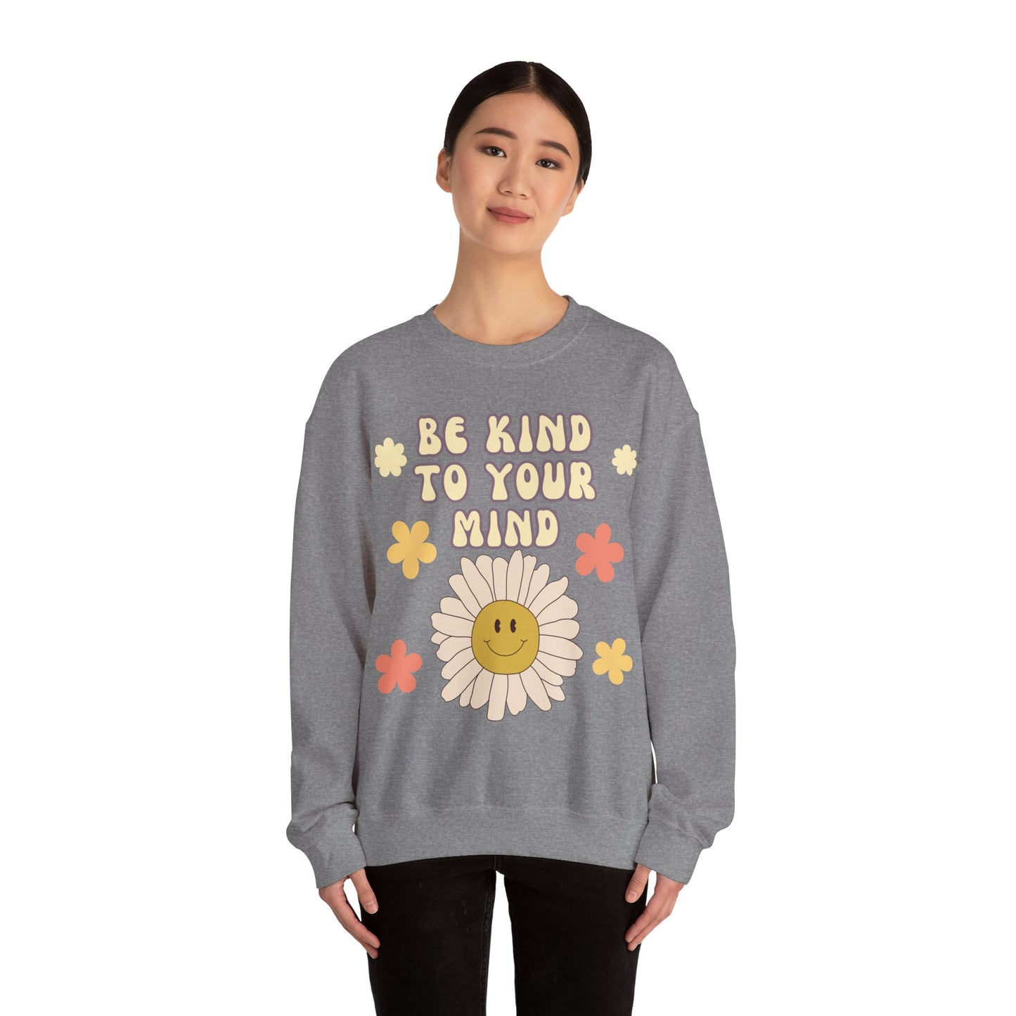 Crewneck Sweatshirt 'Be kind to your mind'