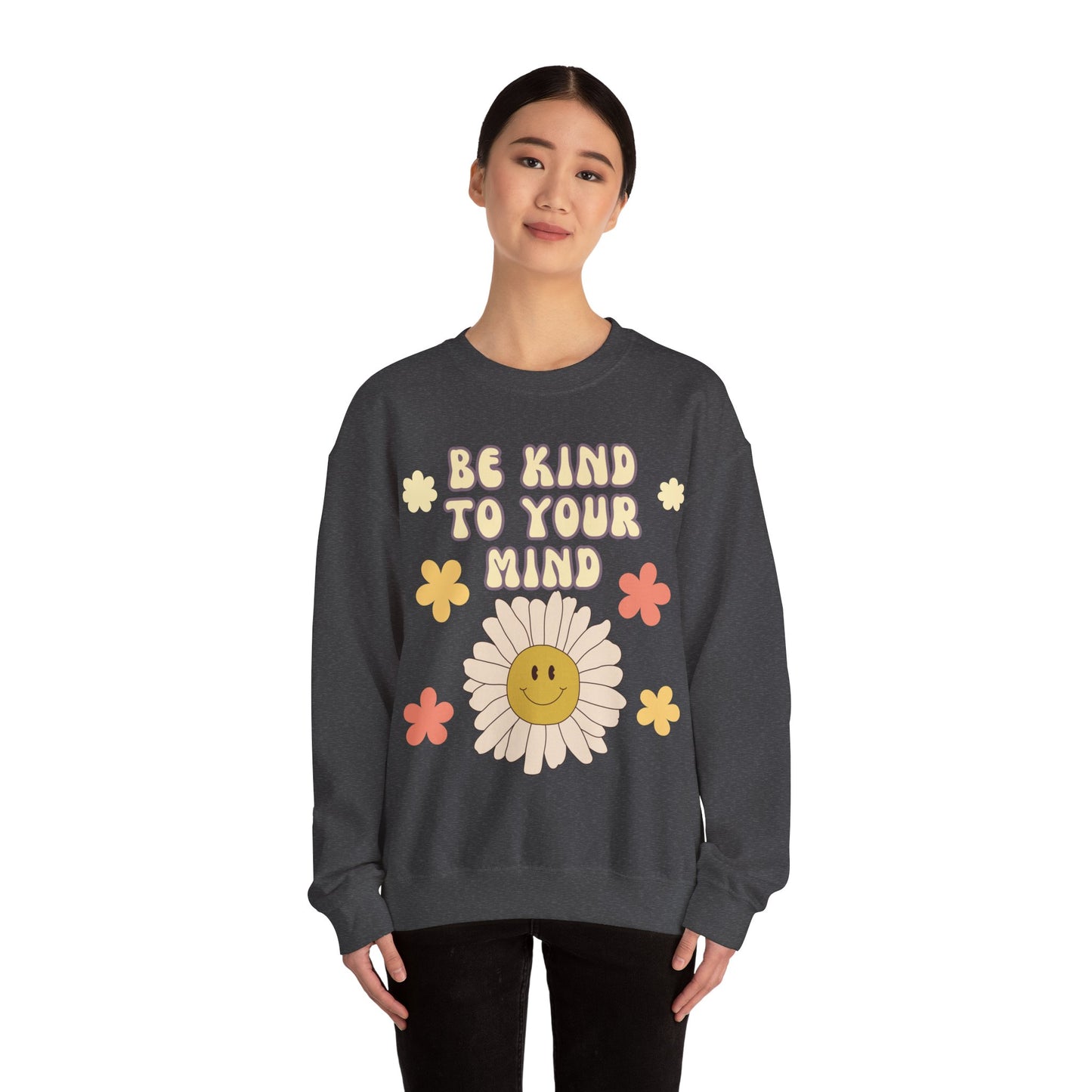 Crewneck Sweatshirt 'Be kind to your mind'