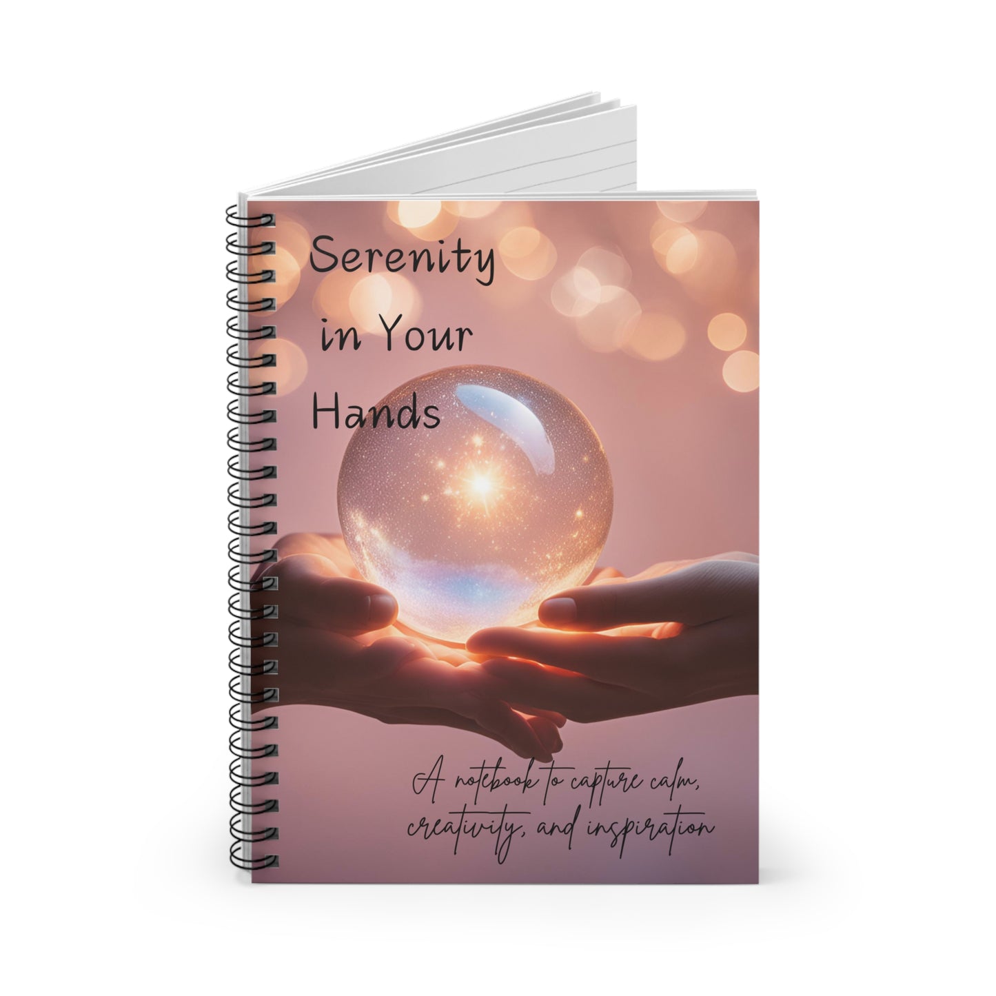 Serenity In Your Hands – Tranquil Spiral Notebook
