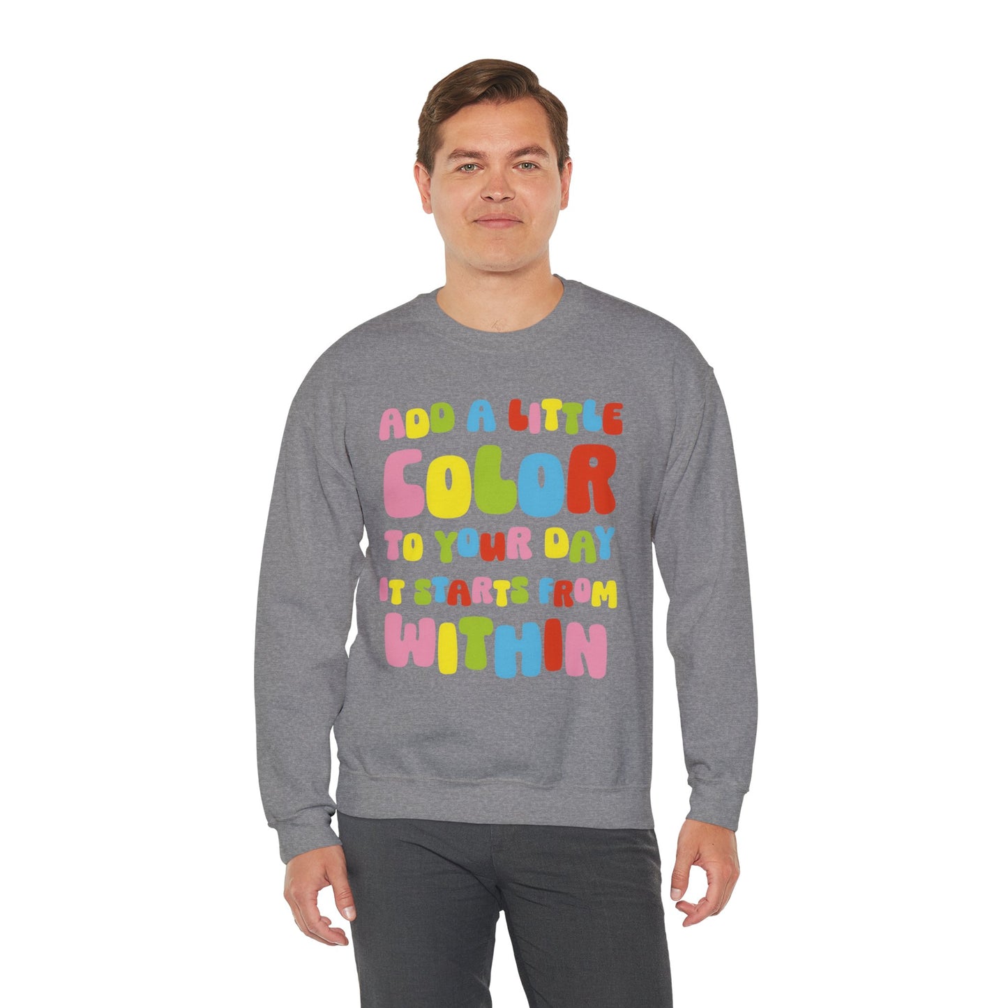 Colorful Unisex Sweatshirt - Add a Little Color to Your Day