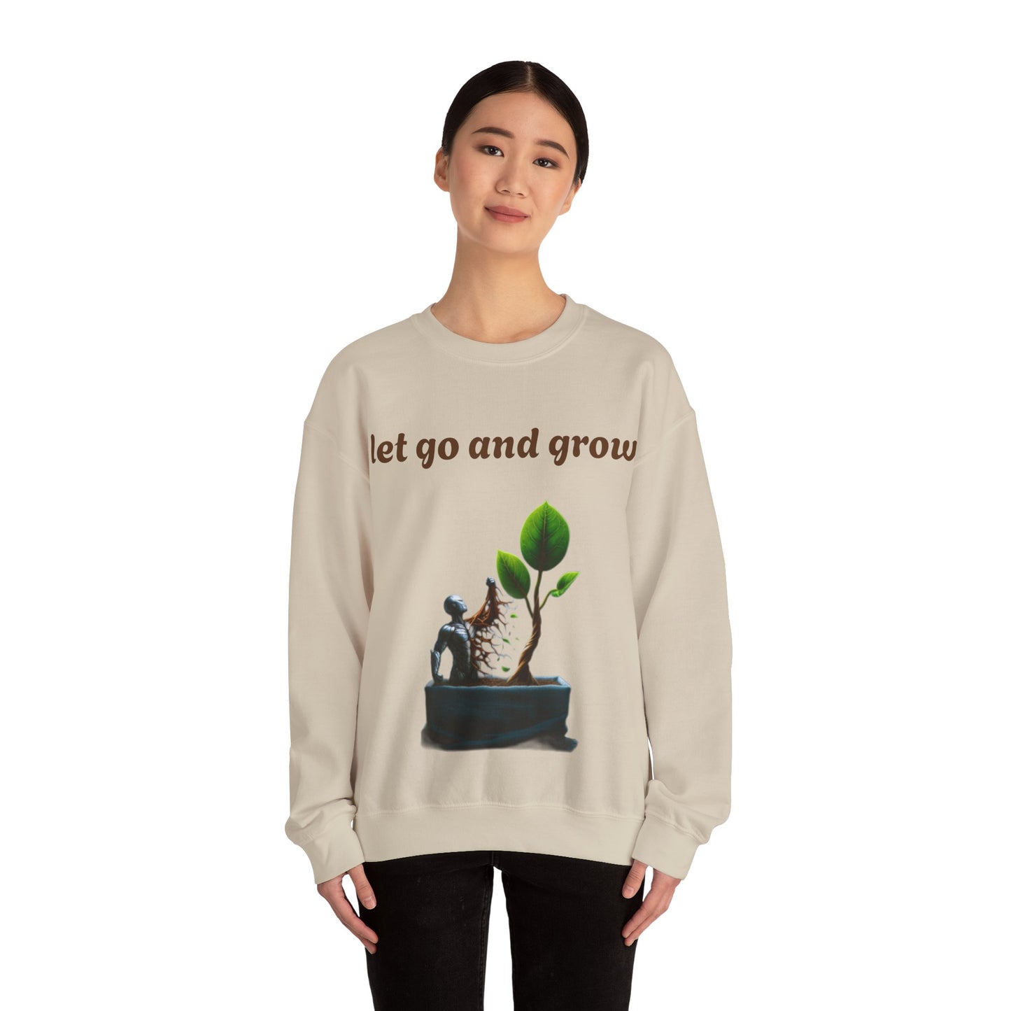 Growth Mindset Crewneck Sweatshirt - Let Go and Grow
