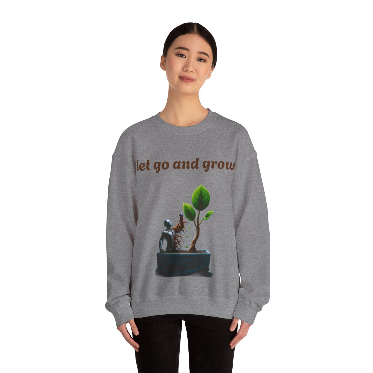 Growth Mindset Crewneck Sweatshirt - Let Go and Grow
