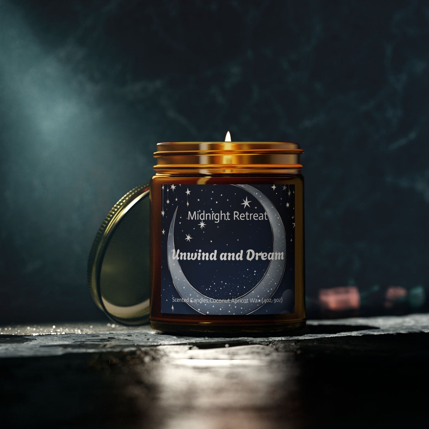 Midnight Retreat β Unwind & Dream Scented Soy Candle πβ¨