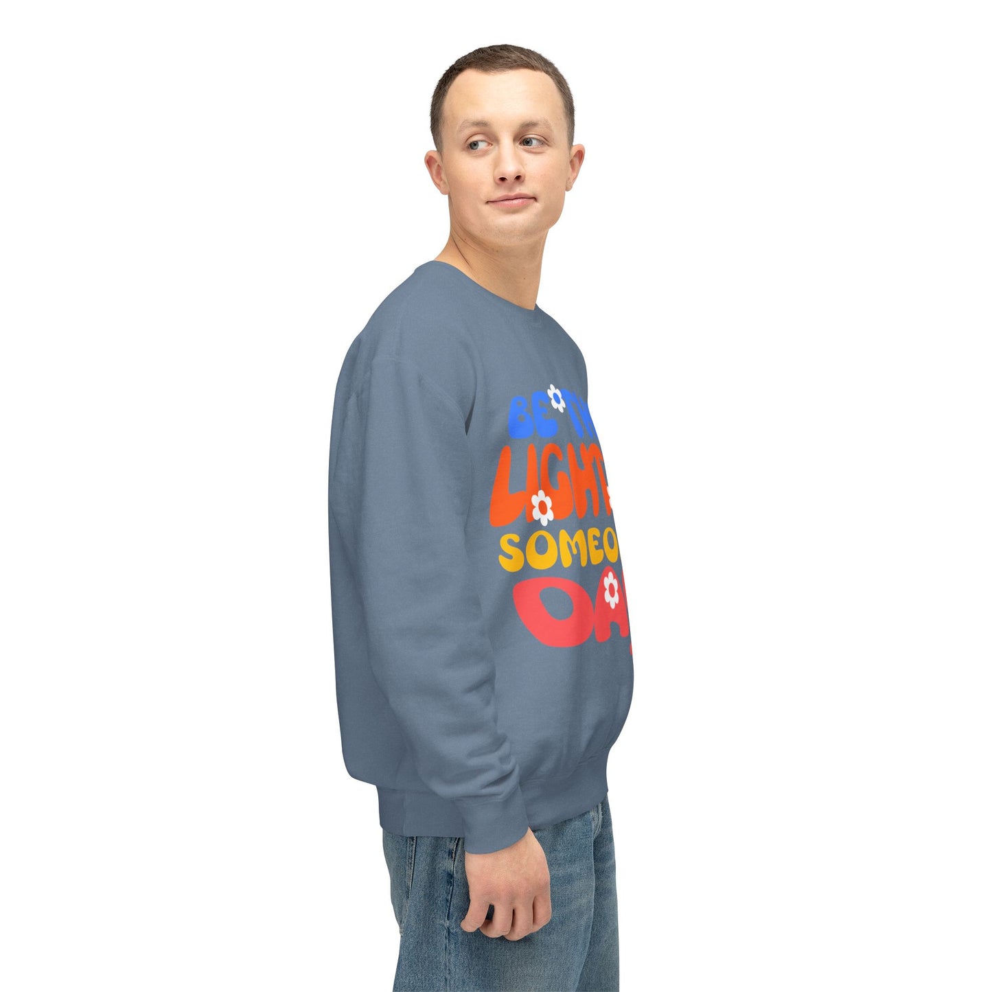 Lightweight Crewneck Sweatshirt: Be the Light in Someone's Day