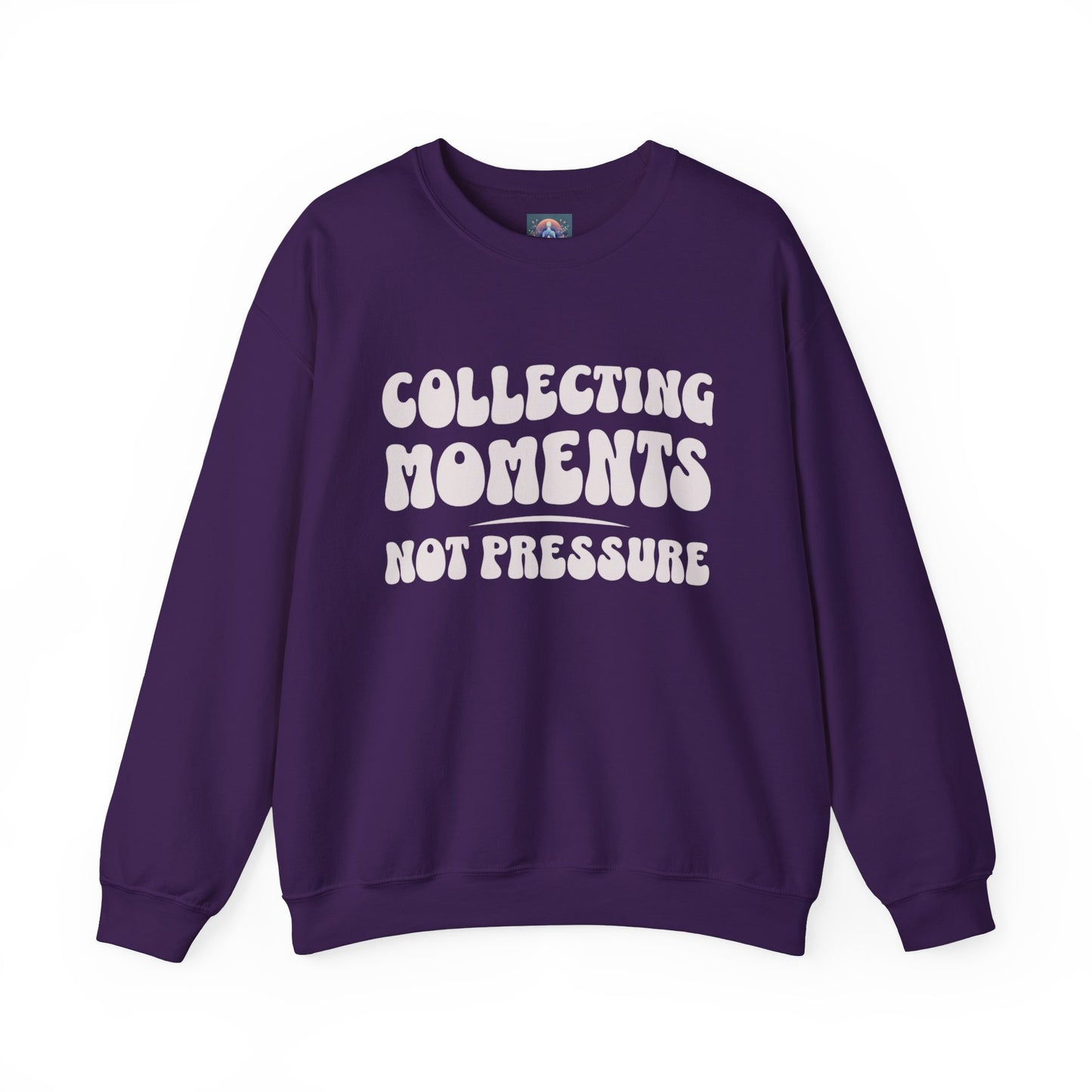 Crewneck Sweatshirt 'Collecting Moments, Not Pressure'