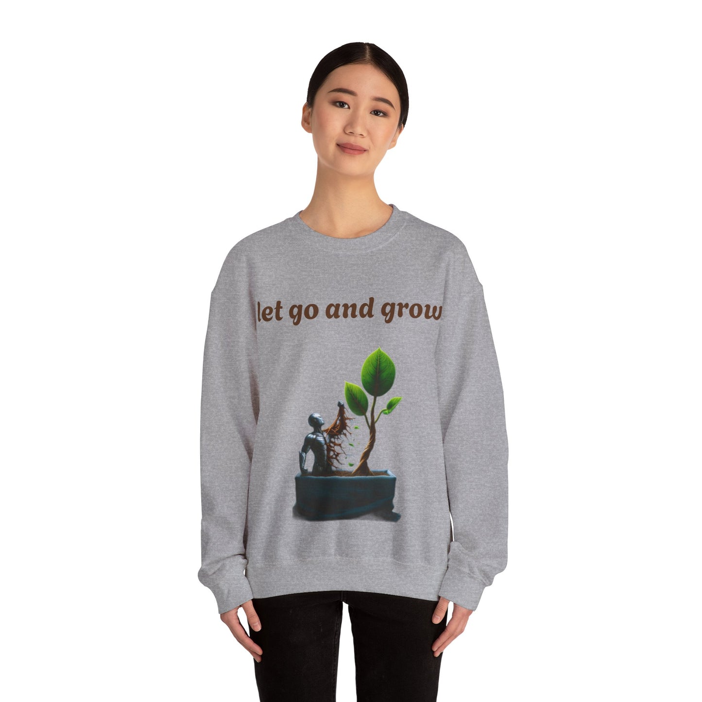 Growth Mindset Crewneck Sweatshirt - Let Go and Grow