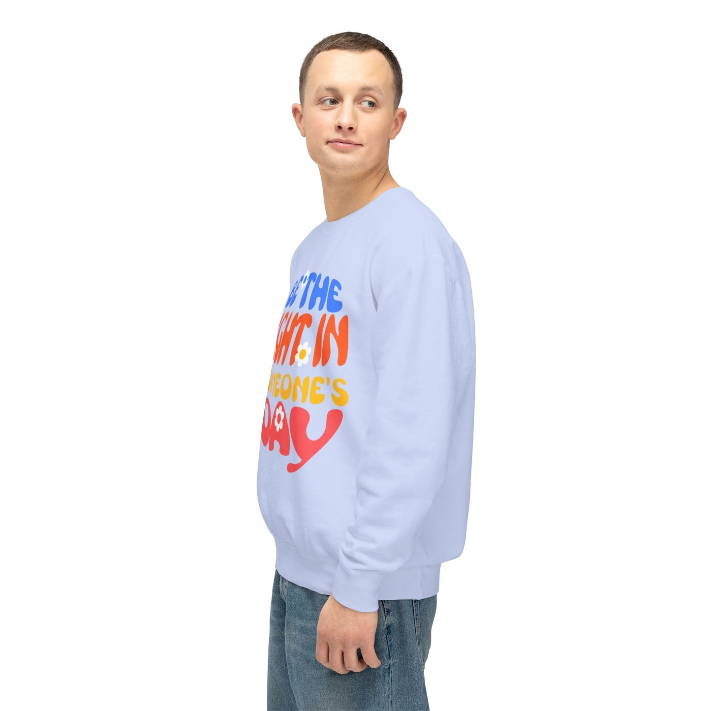 Lightweight Crewneck Sweatshirt: Be the Light in Someone's Day