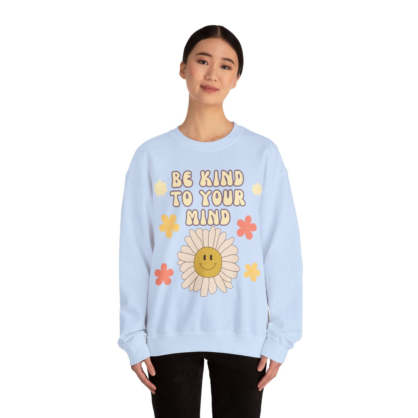 Crewneck Sweatshirt 'Be kind to your mind'