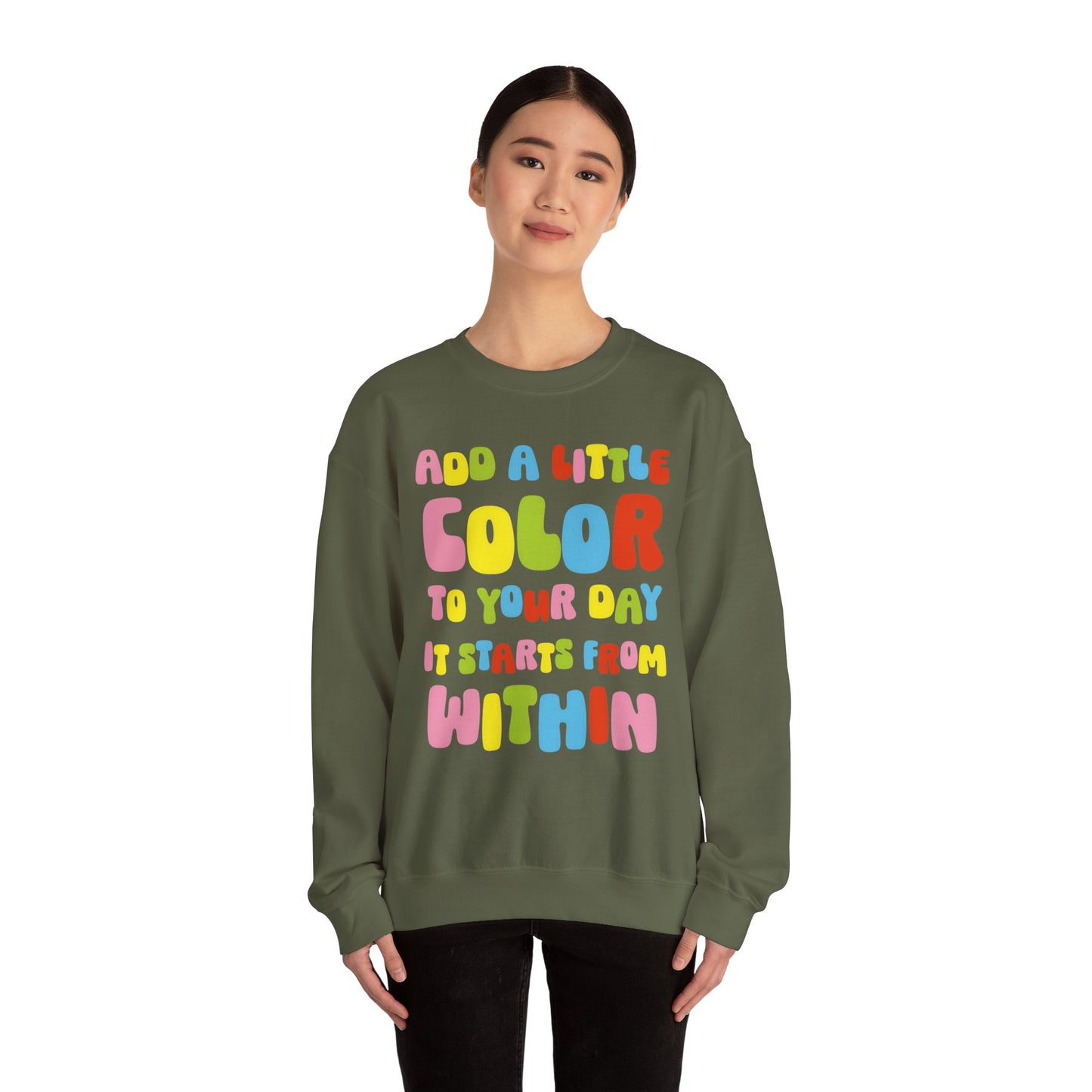 Colorful Unisex Sweatshirt - Add a Little Color to Your Day