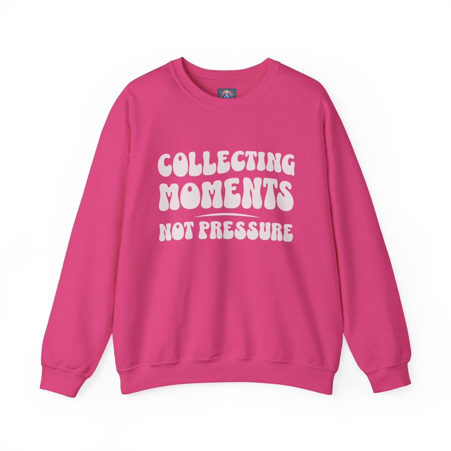 Crewneck Sweatshirt 'Collecting Moments, Not Pressure'
