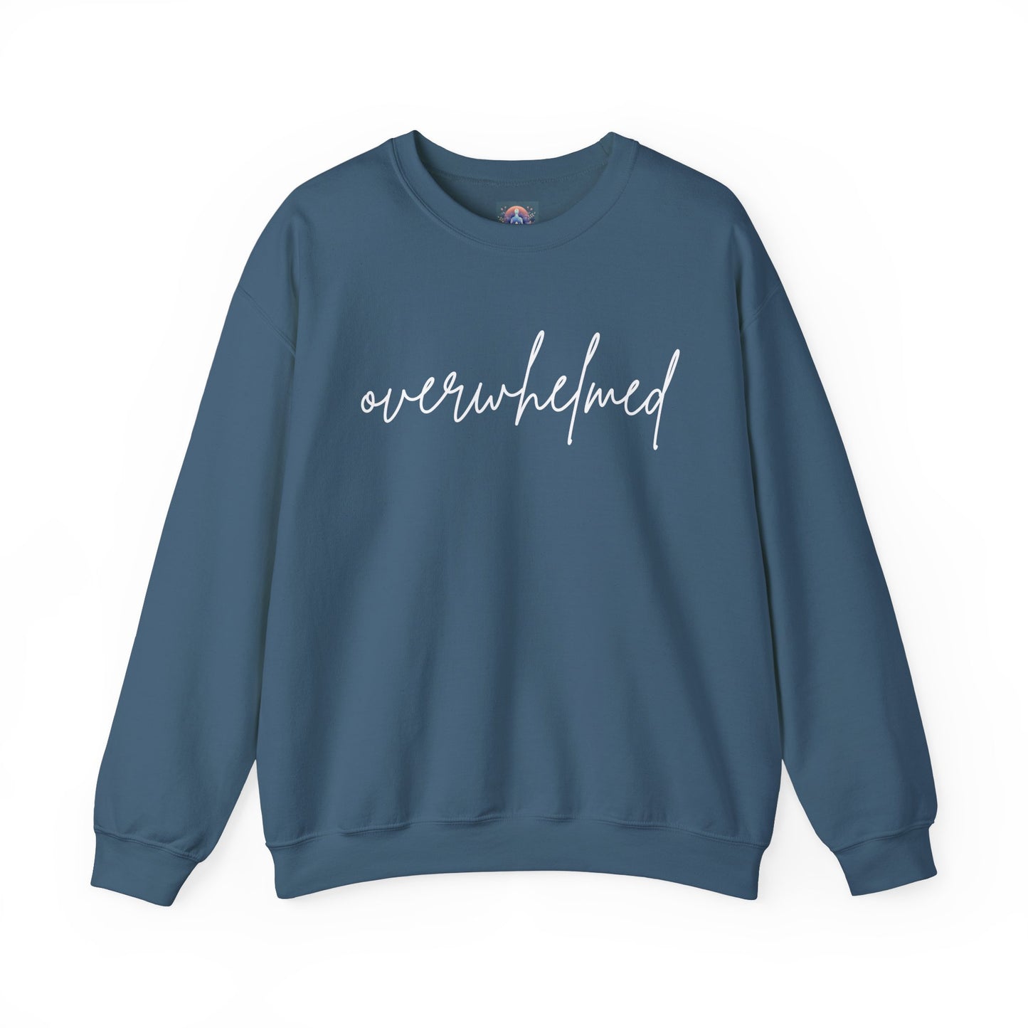 Overwhelmed But Cozy – Unisex Crewneck Sweatshirt