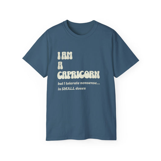 Capricorn Attitude Unisex Tee – Small Doses of Nonsense Only