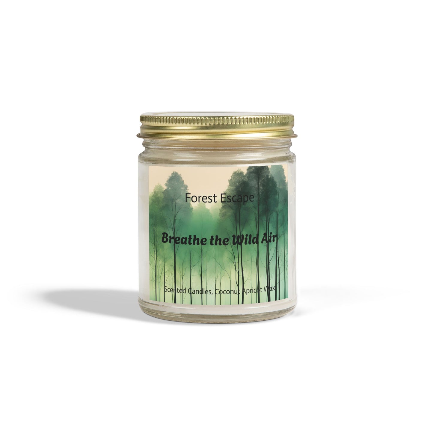 Candle Set, Forest Escape Scented Coconut Apricot Wax (4oz, 9oz)