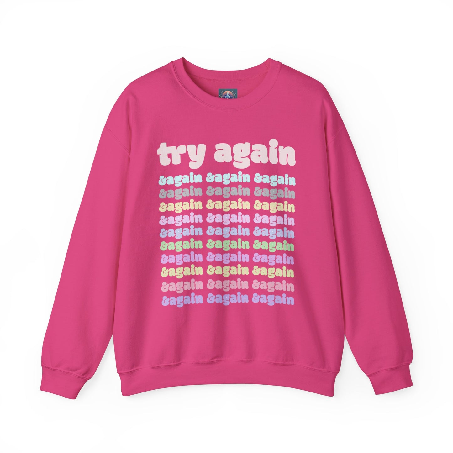 Motivational Crewneck Sweatshirt - Never Give Up