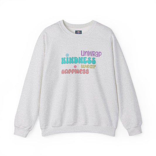 🎁 Unwrap Kindness, Wear Happiness 🎁 Cozy Unisex Crewneck Sweatshirt