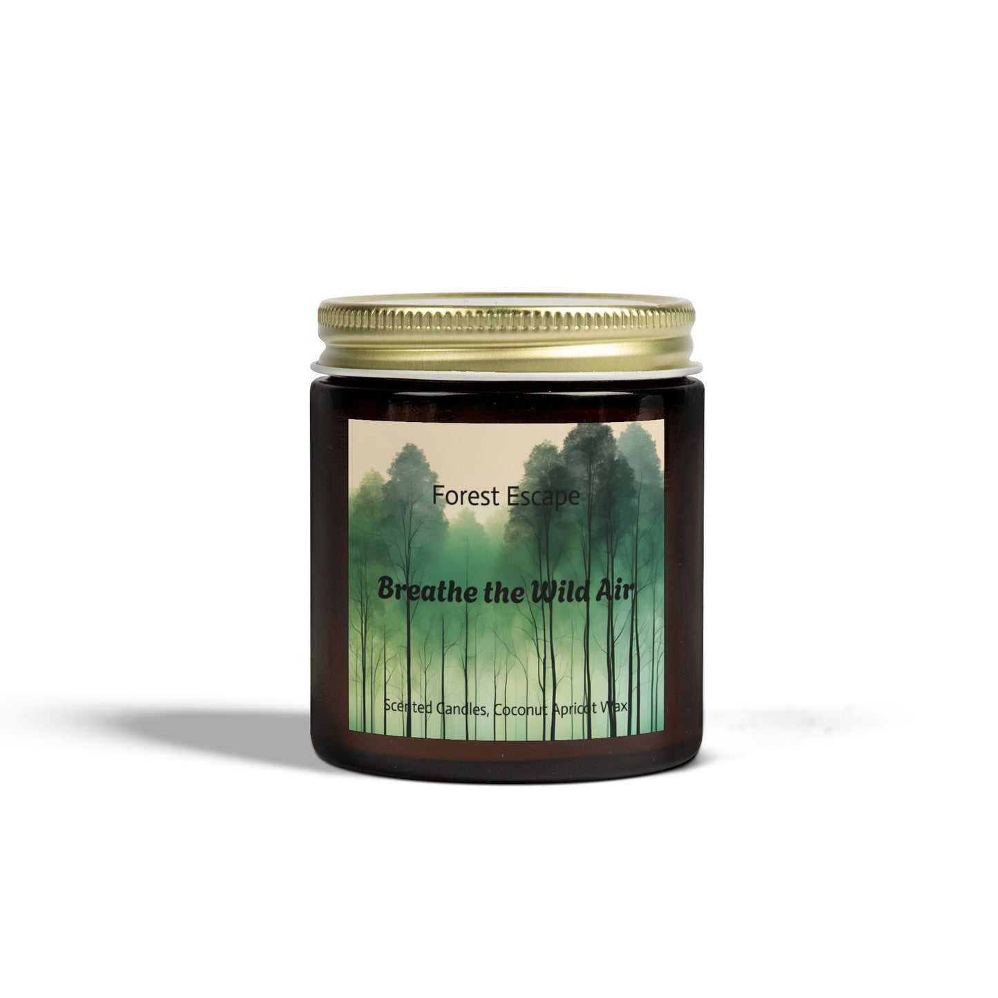 Candle Set, Forest Escape Scented Coconut Apricot Wax (4oz, 9oz)