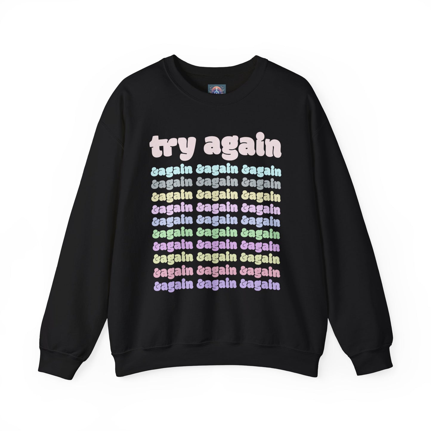 Motivational Crewneck Sweatshirt - Never Give Up