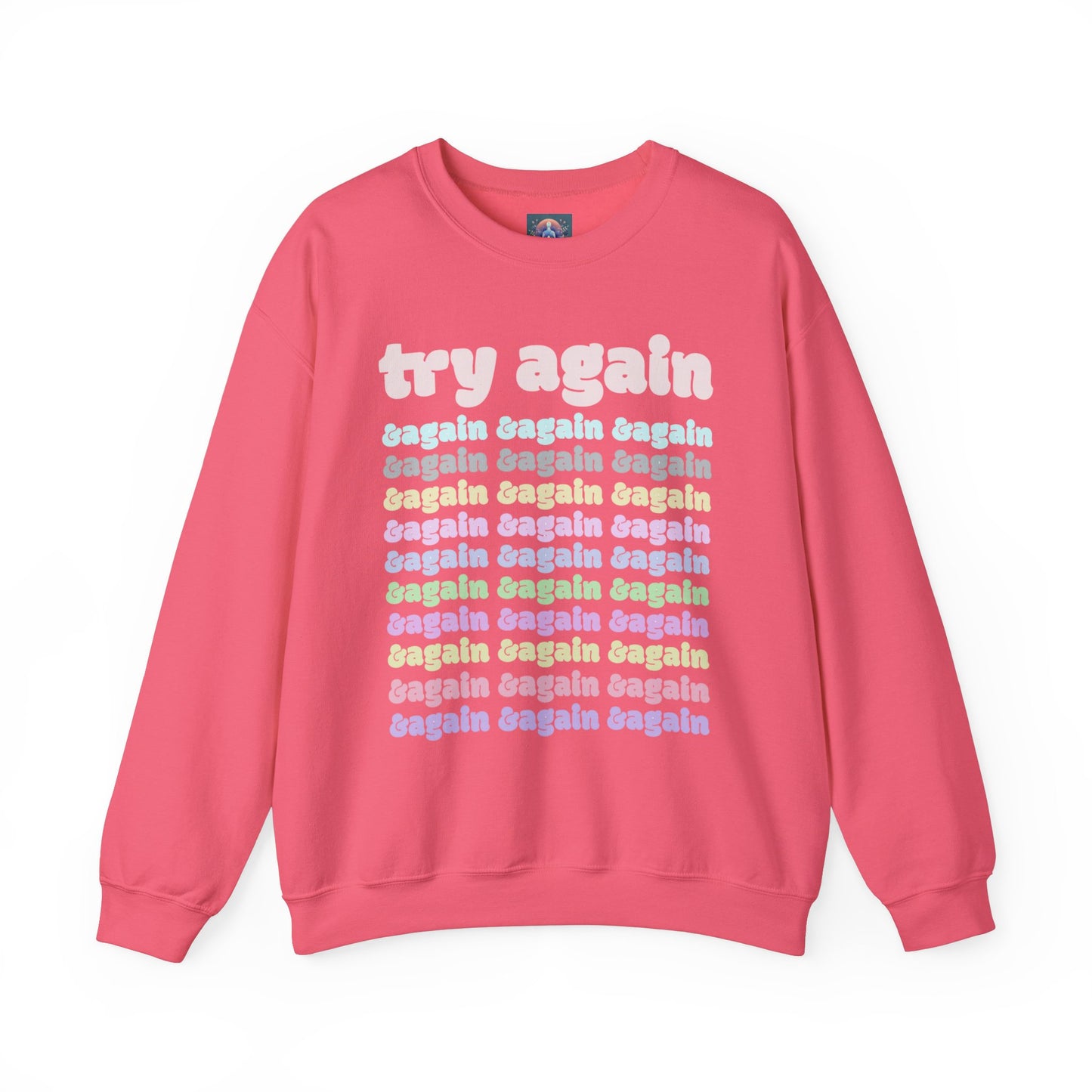 Motivational Crewneck Sweatshirt - Never Give Up