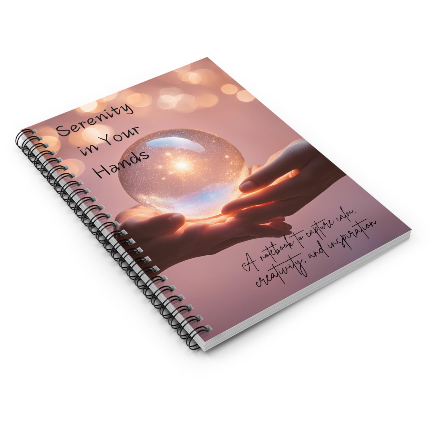 Serenity In Your Hands – Tranquil Spiral Notebook