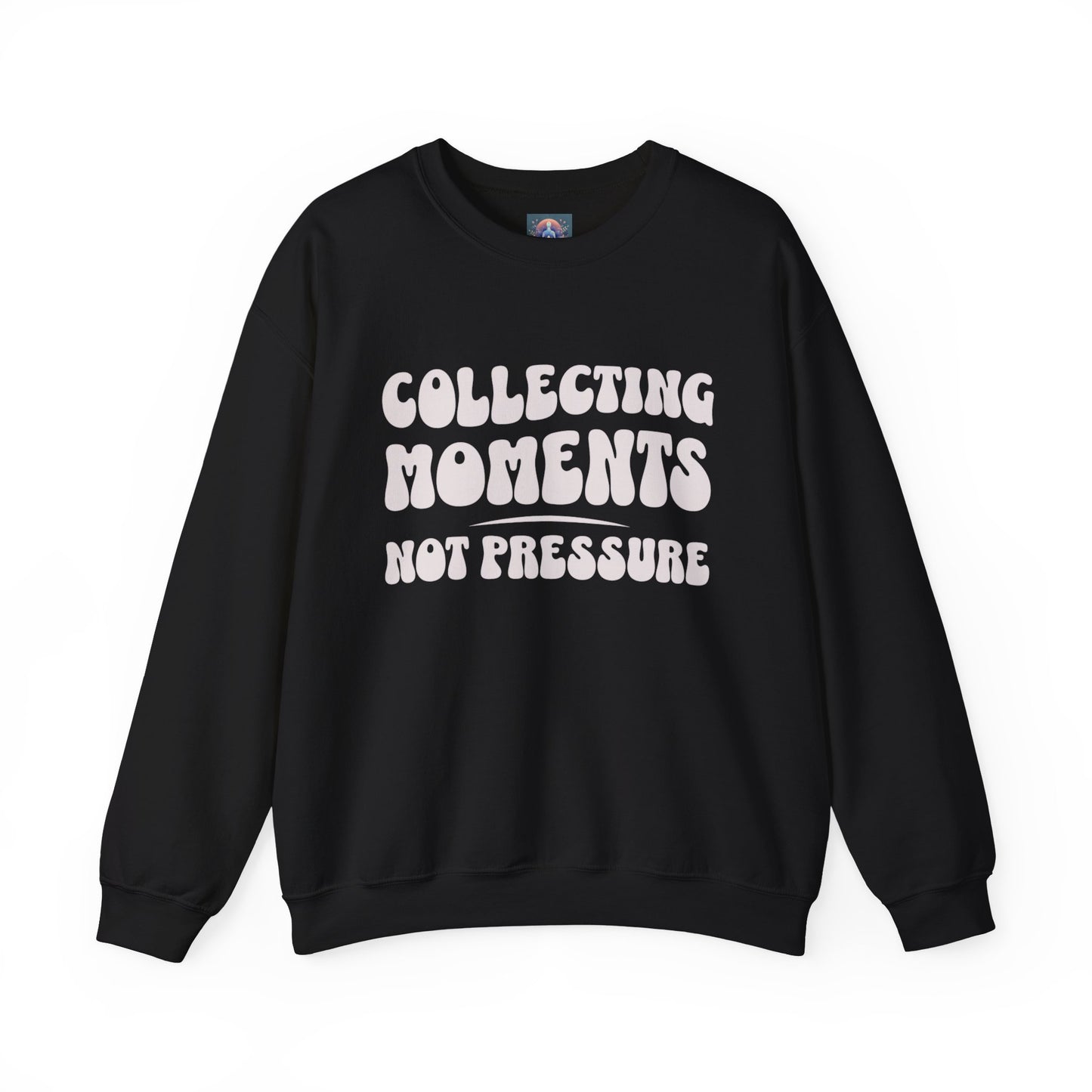 Crewneck Sweatshirt 'Collecting Moments, Not Pressure'