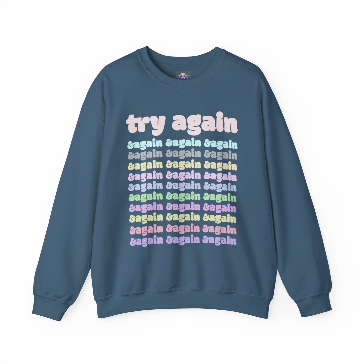 Motivational Crewneck Sweatshirt - Never Give Up