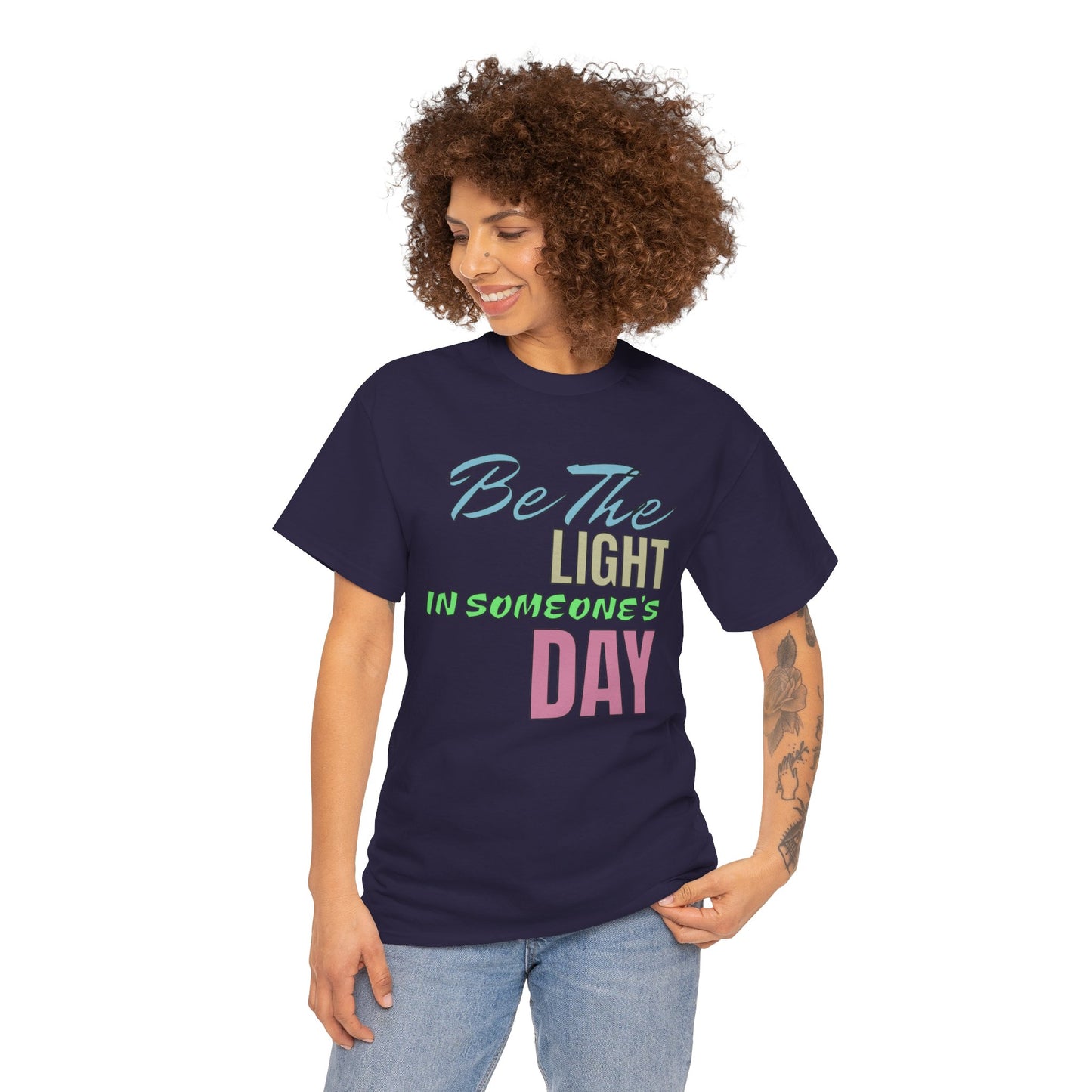 Be The Light – Uplifting Unisex Cotton Tee